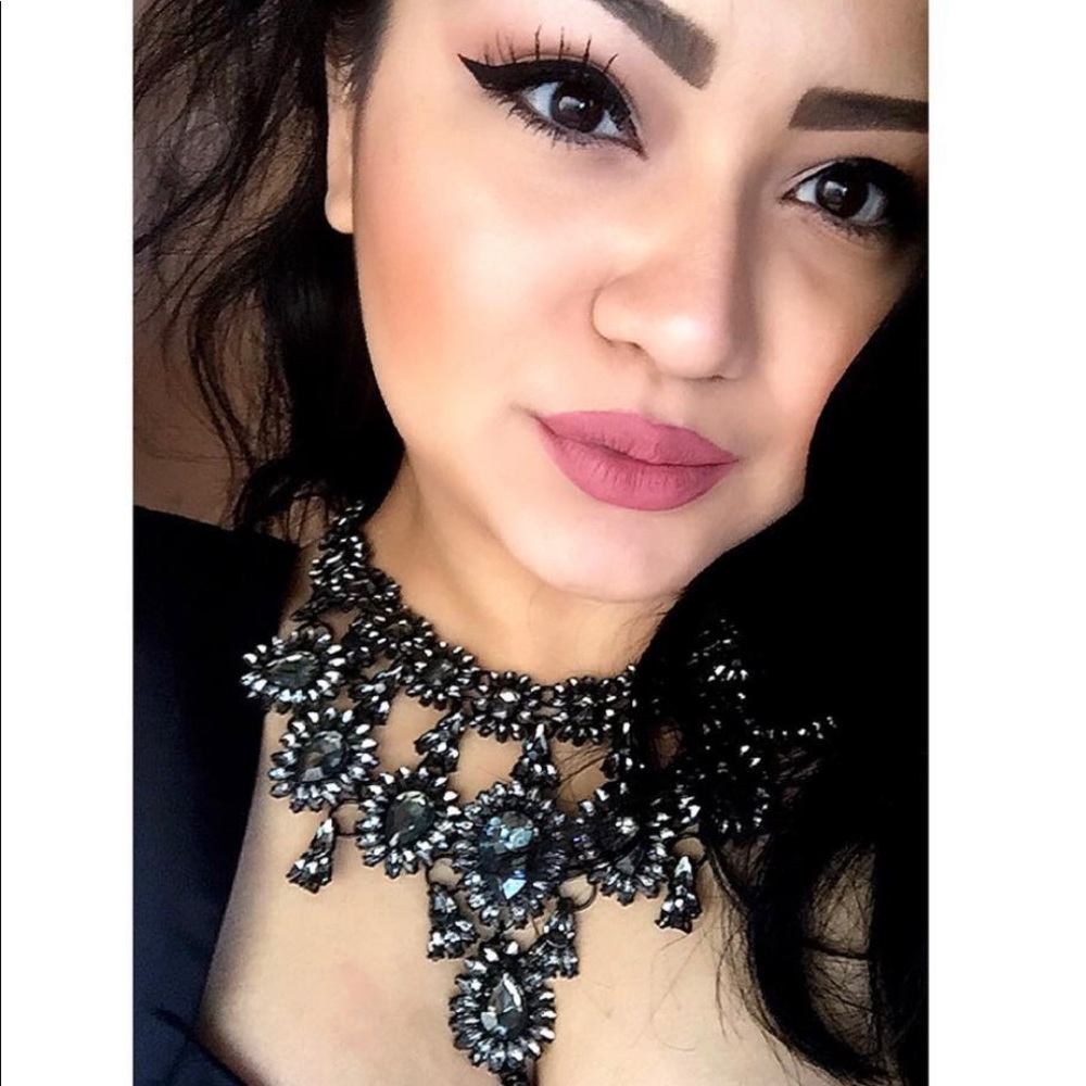 Handmade Gorgeous extravagant necklace with Crystals